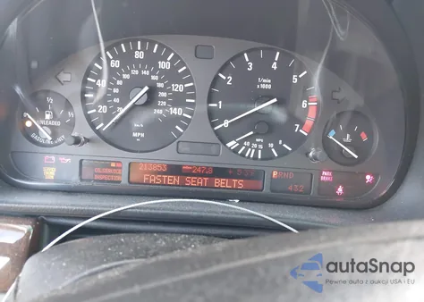 2000 BMW 740Il из США, поврежденный, VIN WBAGH8342YDP11026